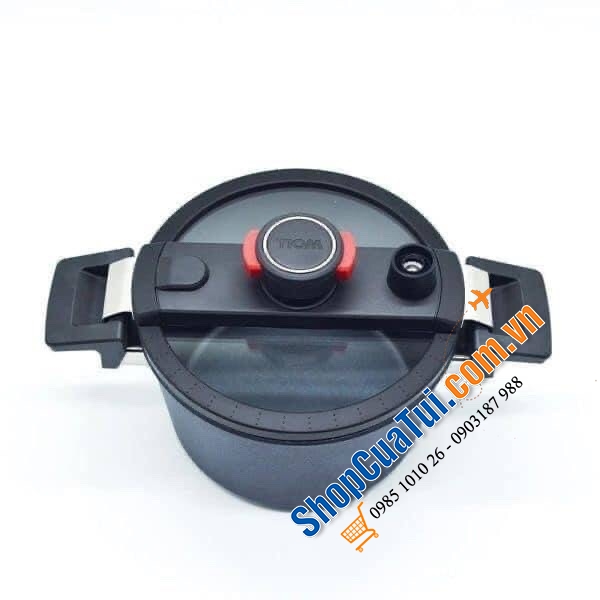 Nồi Áp Suất Woll 120-1DALI Size 24cm 5 Lít, MADE IN GERMANY - truyền nhiệt nhanh, phù hợp với nhiều loại bếp: Bếp từ, bếp hồng ngoại, bếp Halogen, bếp gas, lò nướng,...