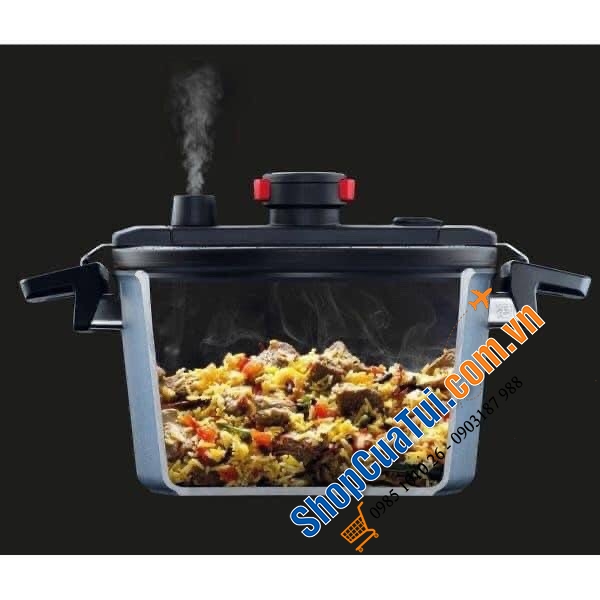 Nồi Áp Suất Woll 120-1DALI Size 24cm 5 Lít, MADE IN GERMANY - truyền nhiệt nhanh, phù hợp với nhiều loại bếp: Bếp từ, bếp hồng ngoại, bếp Halogen, bếp gas, lò nướng,...