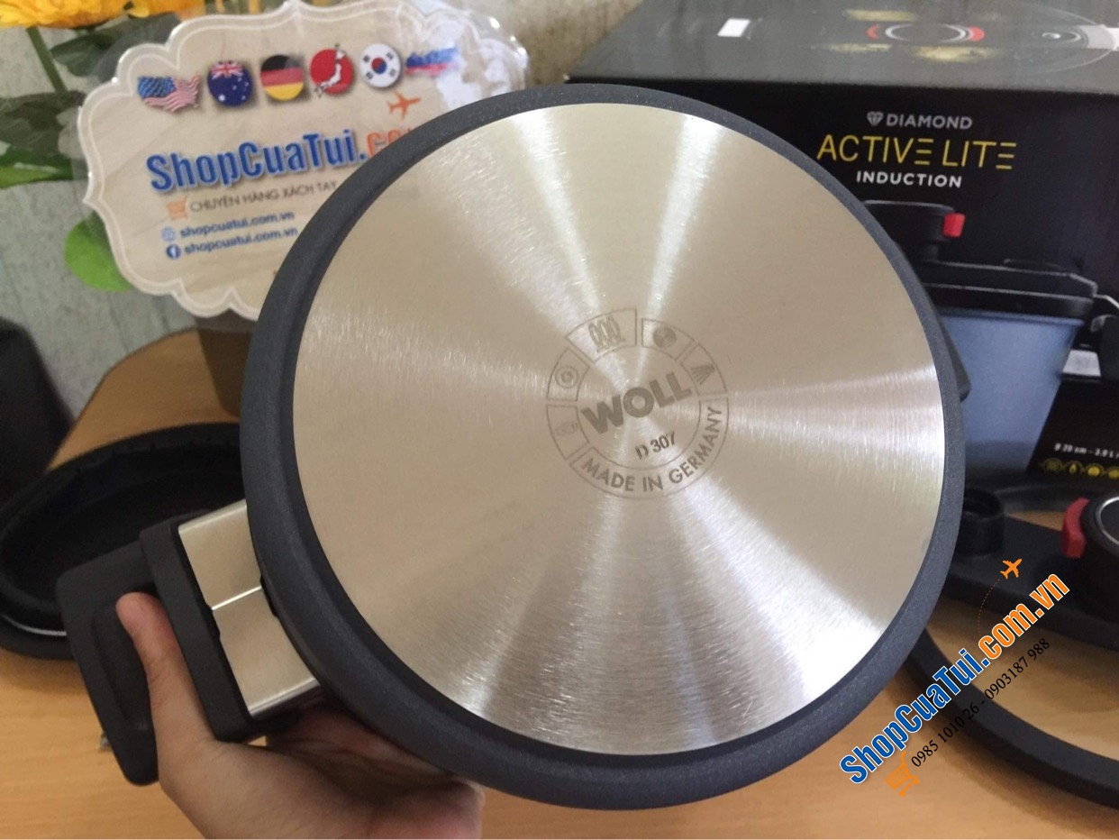 Nồi Áp Suất Woll 120-1DALI Size 24cm 5 Lít, MADE IN GERMANY - truyền nhiệt nhanh, phù hợp với nhiều loại bếp: Bếp từ, bếp hồng ngoại, bếp Halogen, bếp gas, lò nướng,...