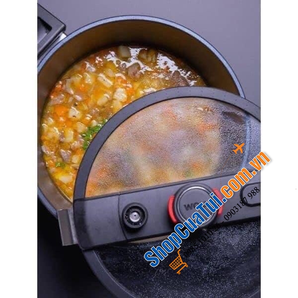 Nồi Áp Suất Woll 120-1DALI Size 24cm 5 Lít, MADE IN GERMANY - truyền nhiệt nhanh, phù hợp với nhiều loại bếp: Bếp từ, bếp hồng ngoại, bếp Halogen, bếp gas, lò nướng,...