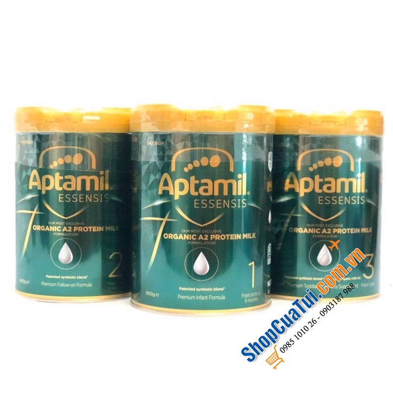 Sữa Aptamil Essensis Organic A2 Protein Milk 2 Premium Follow-On Formula From 6-12 Months 900g (cho trẻ 6-12 Tháng)