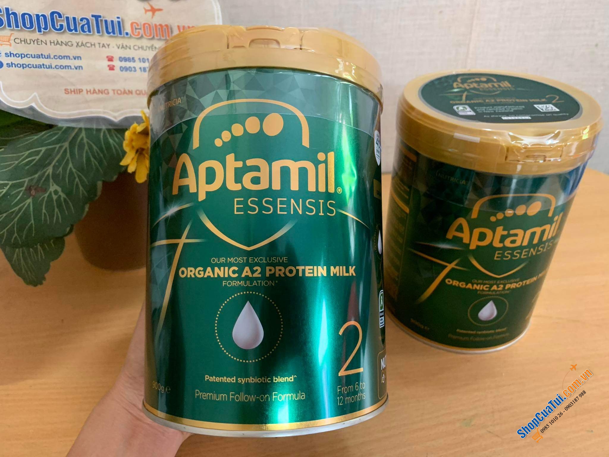Sữa Aptamil Essensis Organic A2 Protein Milk 2 Premium Follow-On Formula From 6-12 Months 900g (cho trẻ 6-12 Tháng)