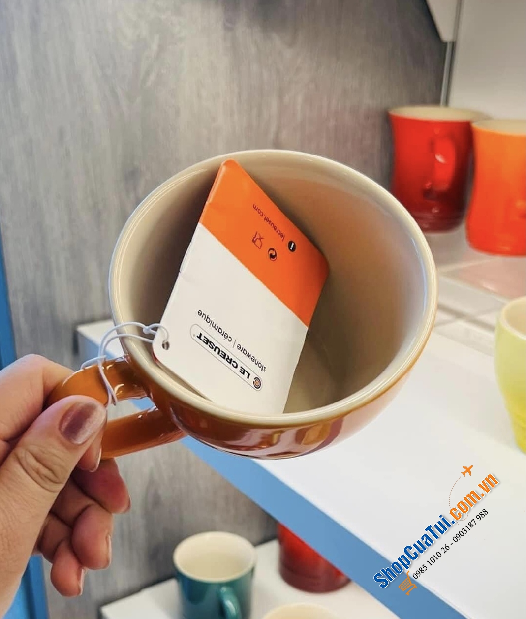 CỐC UỐNG CAFE CAPUCHINO 400ml LE CREUSET MÀU CAM