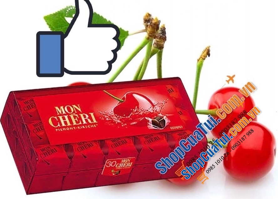 SOCOLA MON CHERI NHÂN CHERRY RƯỢU  Hộp nhựa 315g sô cô la từ Đức