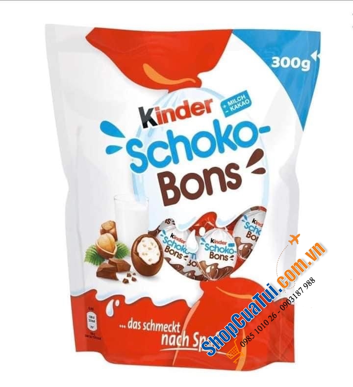 SOCOLA QUẢ TRỨNG SCHOKO BONS KINDER 300g  - dòng sô cô la nổi tiếng ngon của Đức ngon nhức nách