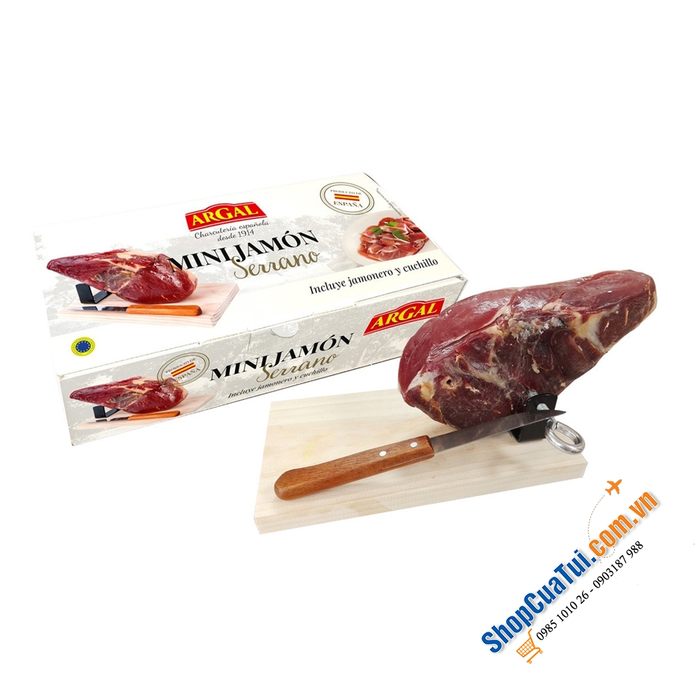 Đùi lợn - Đùi heo muối Argal Mini Jamon Serrano 1kg