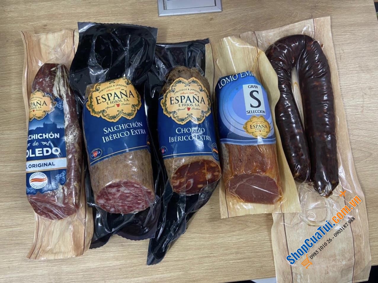 SET 5 MÓN JAMON VÀ SALAMI ESPAÑA E HIJOS TÂY BAN NHA