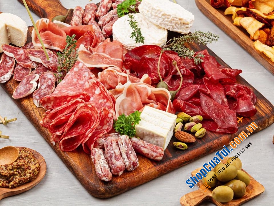 SET 5 MÓN JAMON VÀ SALAMI ESPAÑA E HIJOS TÂY BAN NHA