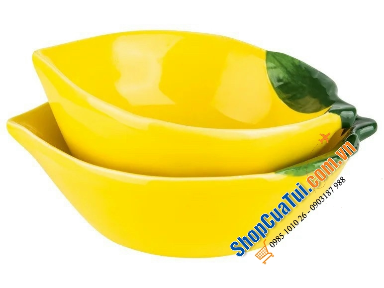 SET 3 BÁT HÌNH QUẢ CHANH ERNESTO® bằng sứ