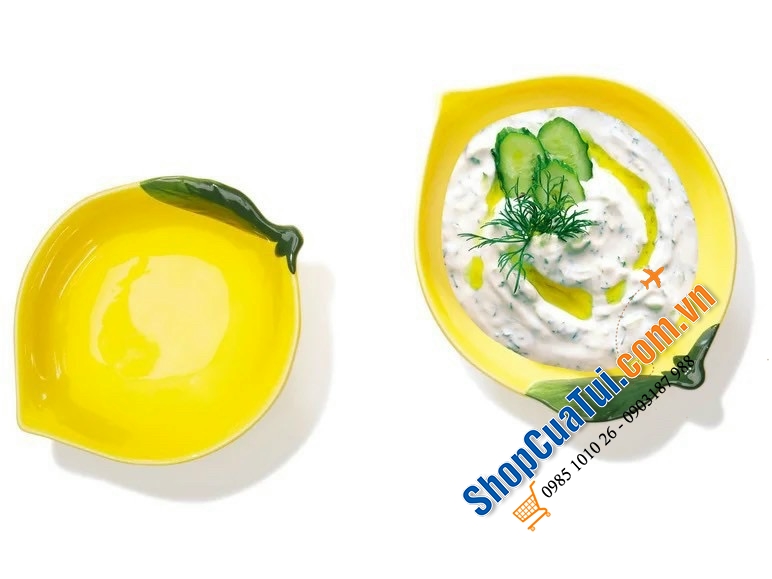 SET 3 BÁT HÌNH QUẢ CHANH ERNESTO® bằng sứ