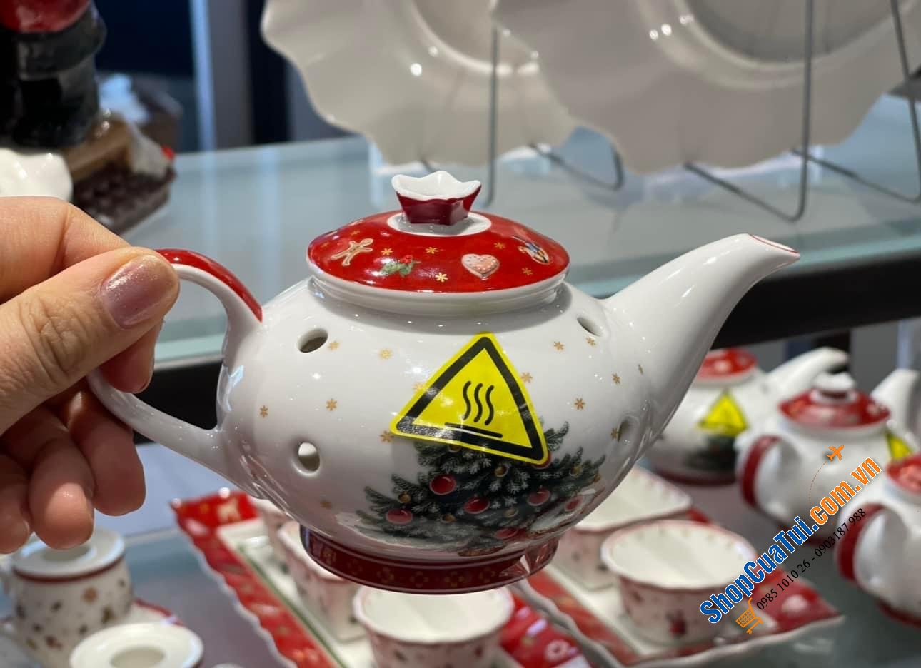 ẤM ĐỰNG NẾN VILLEROY BOCH - Hoạ tiết Noel