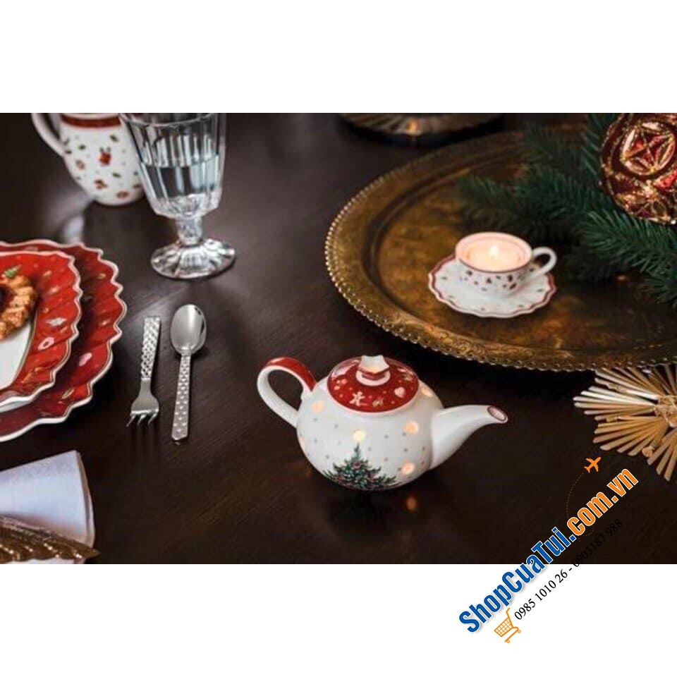 ẤM ĐỰNG NẾN VILLEROY BOCH - Hoạ tiết Noel