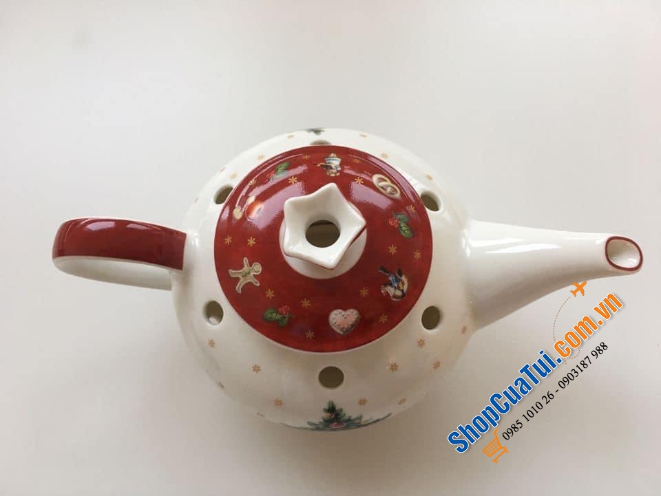 ẤM ĐỰNG NẾN VILLEROY BOCH - Hoạ tiết Noel