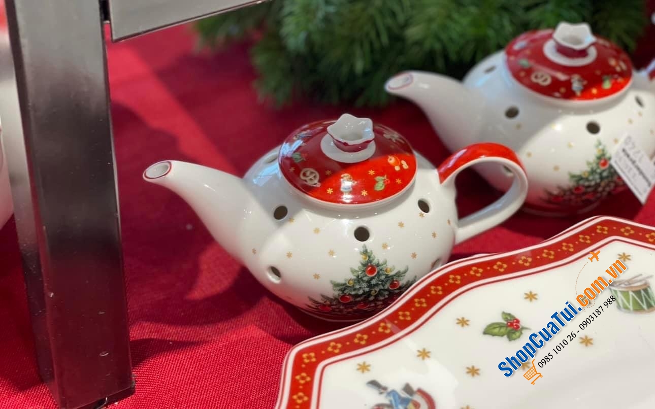 ẤM ĐỰNG NẾN VILLEROY BOCH - Hoạ tiết Noel