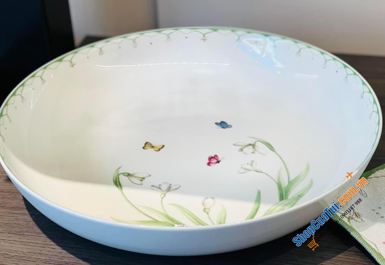 ĐĨA TO ĐỰNG SALAT - HOA QUẢ VILLEROY BOCH SPRING COLOUR.