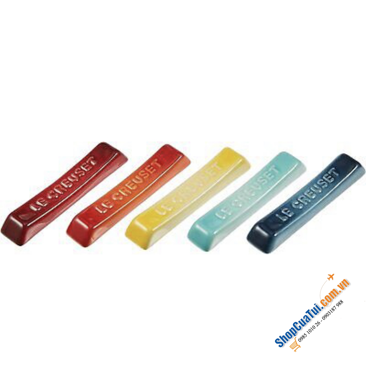 Set 05 gác đũa màu cầu vồng Le Creuset cutlery rest (set of 5) - rainbow