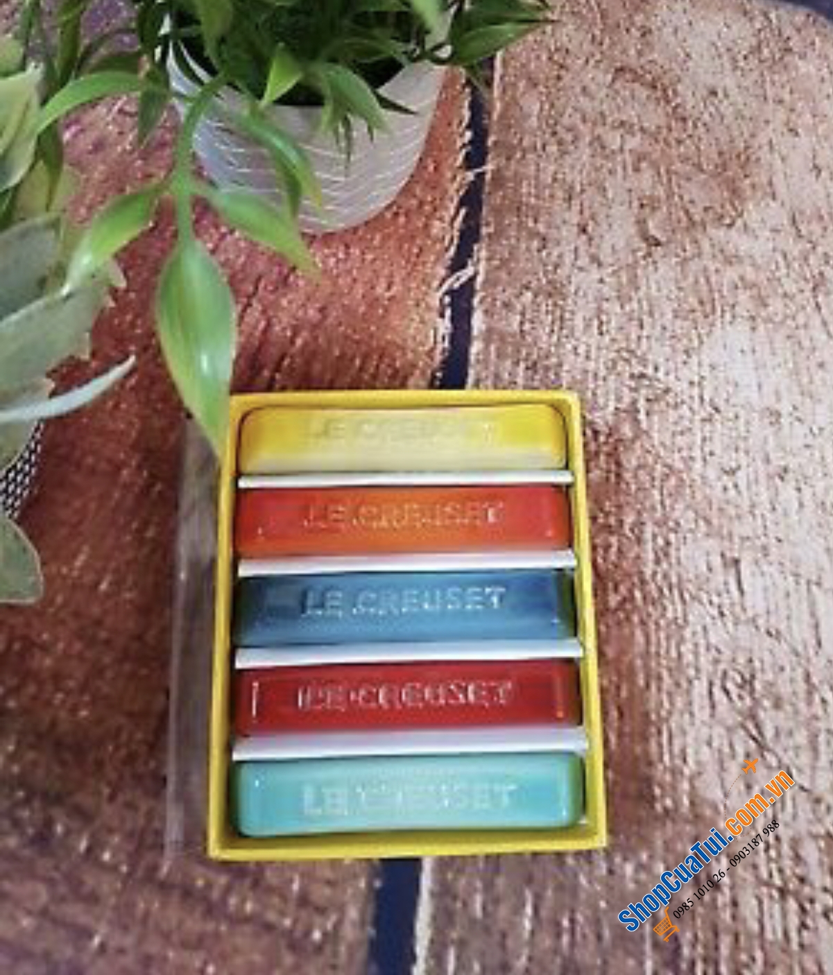 Set 05 gác đũa màu cầu vồng Le Creuset cutlery rest (set of 5) - rainbow