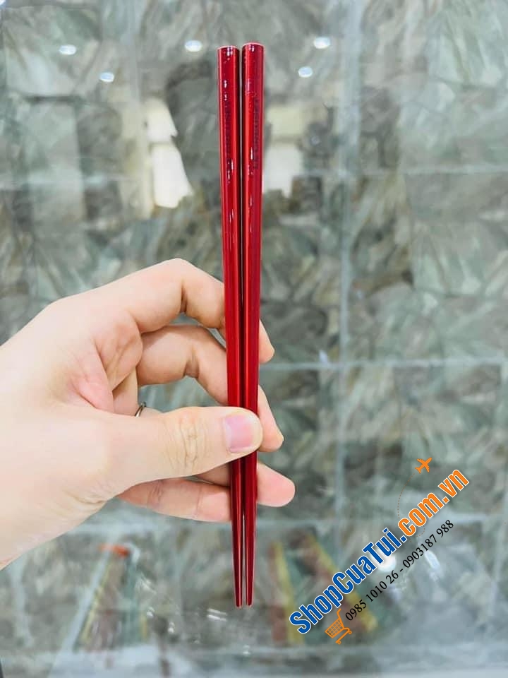 Sét đũa cầu vồng 5 đôi Le Creuset được làm bằng tre - Le Creuset chopsticks 5 set Solid Rainbow Color Made in Japan Collection New