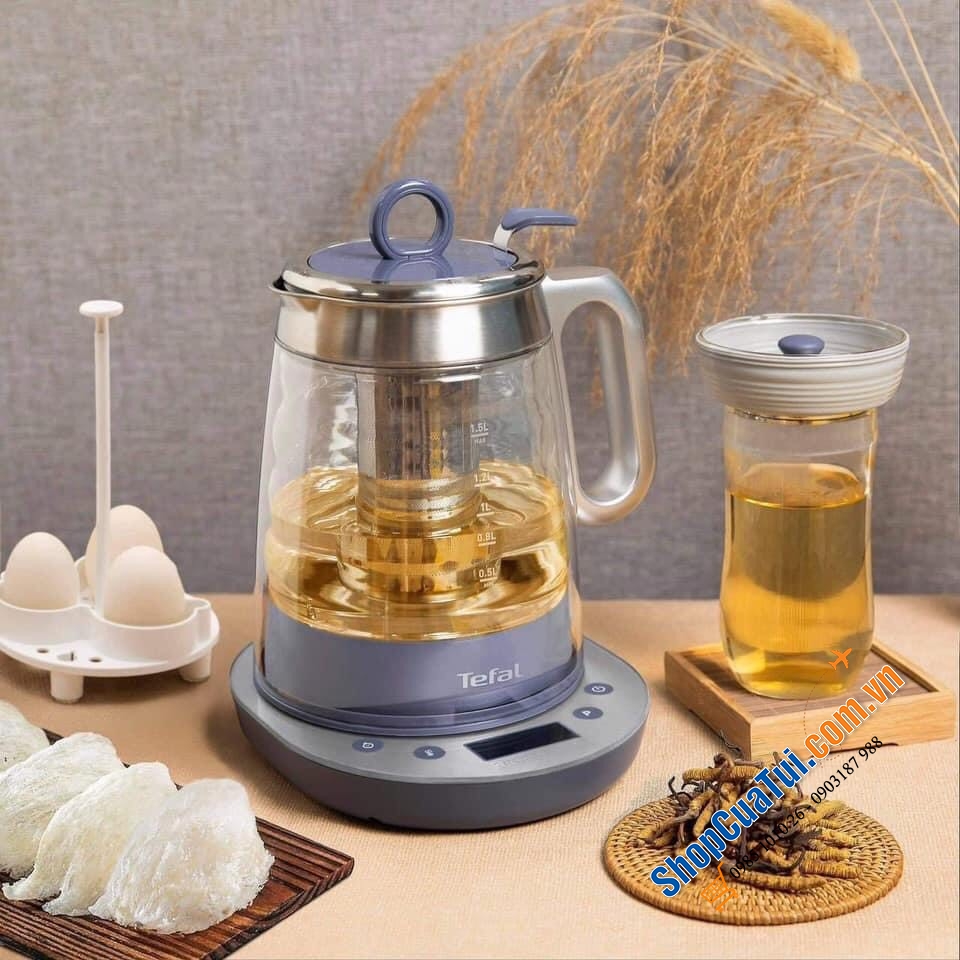 Ấm pha trà chưng yến đa năng Tefal Master Tea - Cả thế giới thu bé lai chỉ trong 1 ấm trà - MÁY PHA TRÀ - CHƯNG YẾN TEFAL