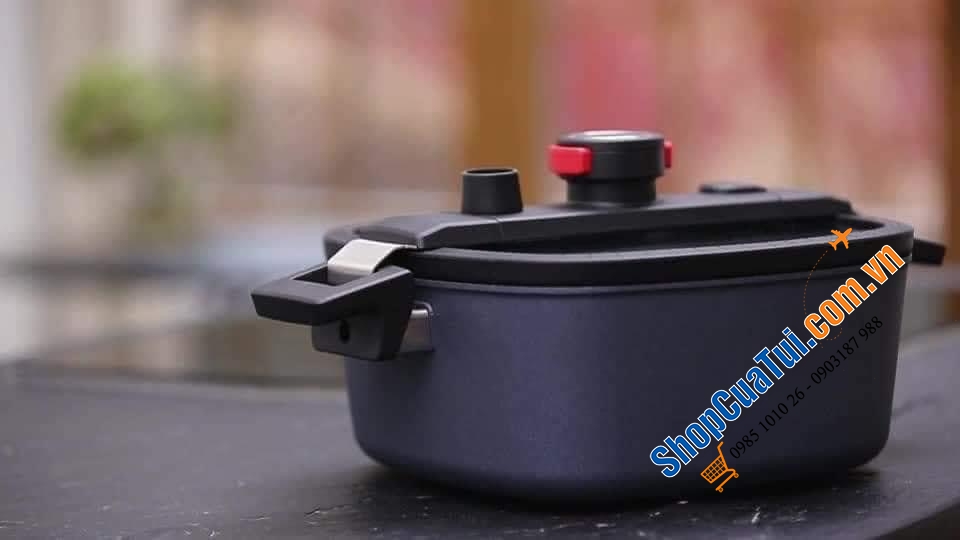 Nồi áp suất vuông Woll Diamond 5,5lit - Kích thước 26x26cm - Made in Germany.