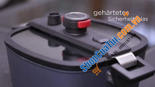 Nồi áp suất vuông Woll Diamond 5,5lit - Kích thước 26x26cm - Made in Germany.