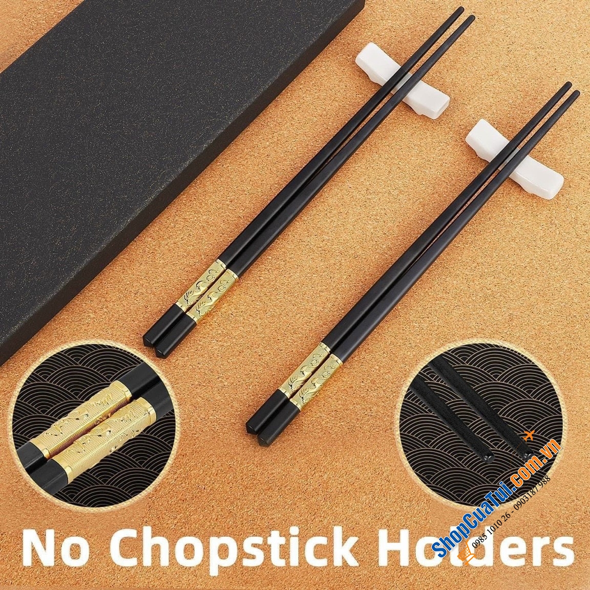 SET 5 ĐÔI ĐŨA BESNOTE HOẠ TIẾT RỒNG TINH XẢO