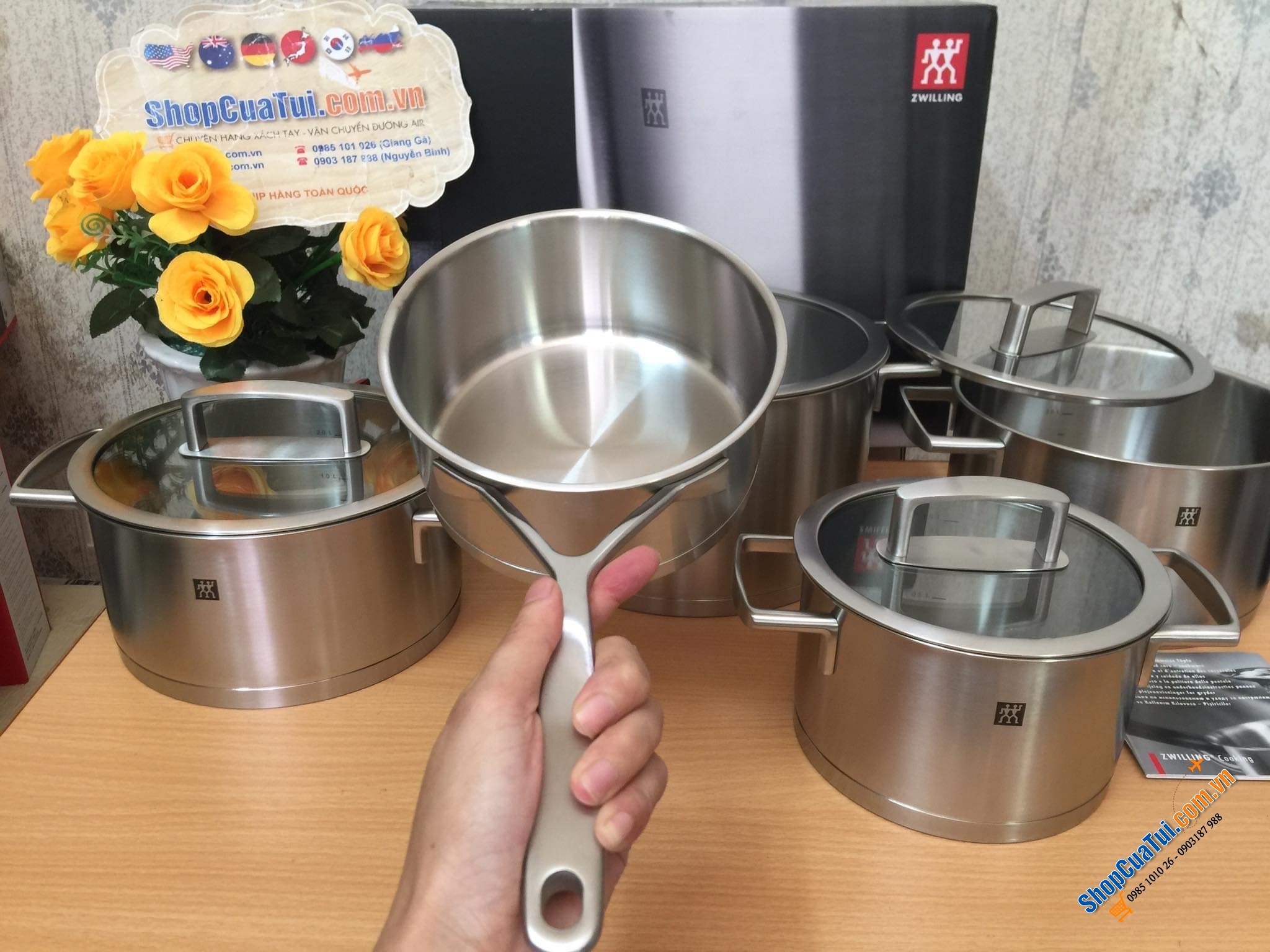 BỘ NỒI ZWILLING VITALITY 8 MÓN - Đỉnh cao của Zwilling và cũng đắt đỏ nhất của Zwilling