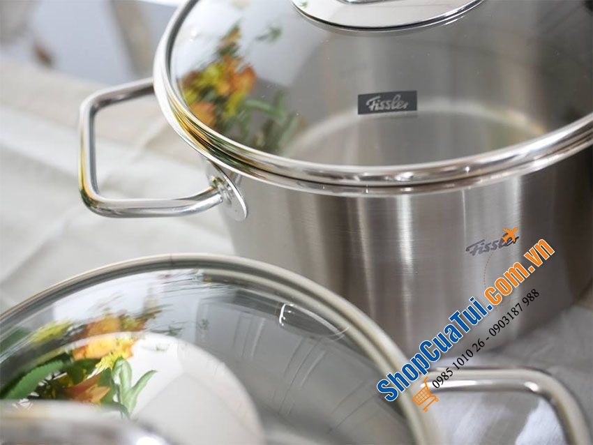 Bộ nồi Fissler Viseo 6 món Made in Germany 5 nồi 1 quánh