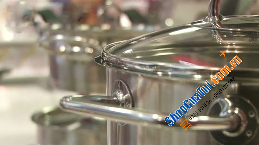 Bộ nồi Fissler Viseo 6 món Made in Germany 5 nồi 1 quánh