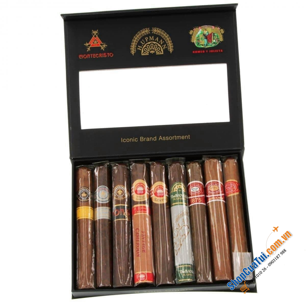 Bộ sưu tập xì gà Cigar  Sample 9 điếu của 3 thương hiệu lớn: Romeo Y Julieta, H.Upman, & Montecristo - 9 Vị ngon đẹp mắt, khác lạ, đặc trưng của những thương hiệu đình đám nhất