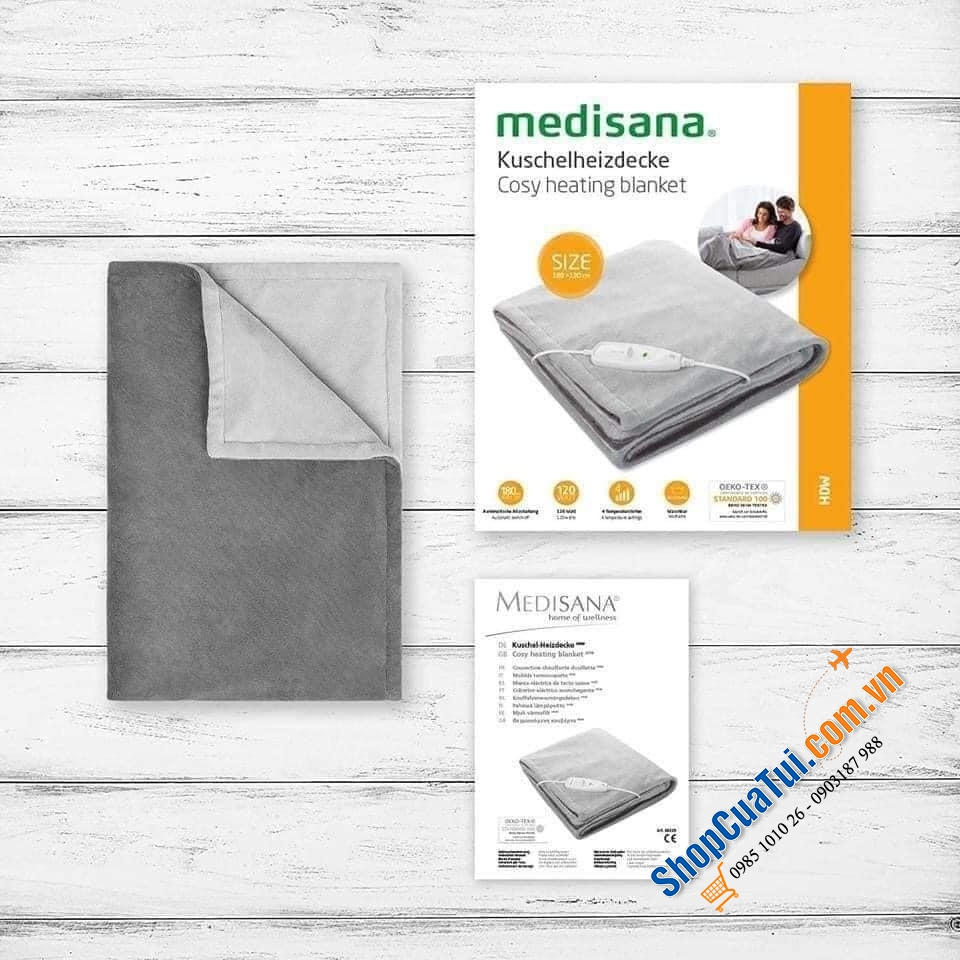 CHĂN ĐIỆN MEDISANA HDW 60228 SIZE XL (180X130CM)