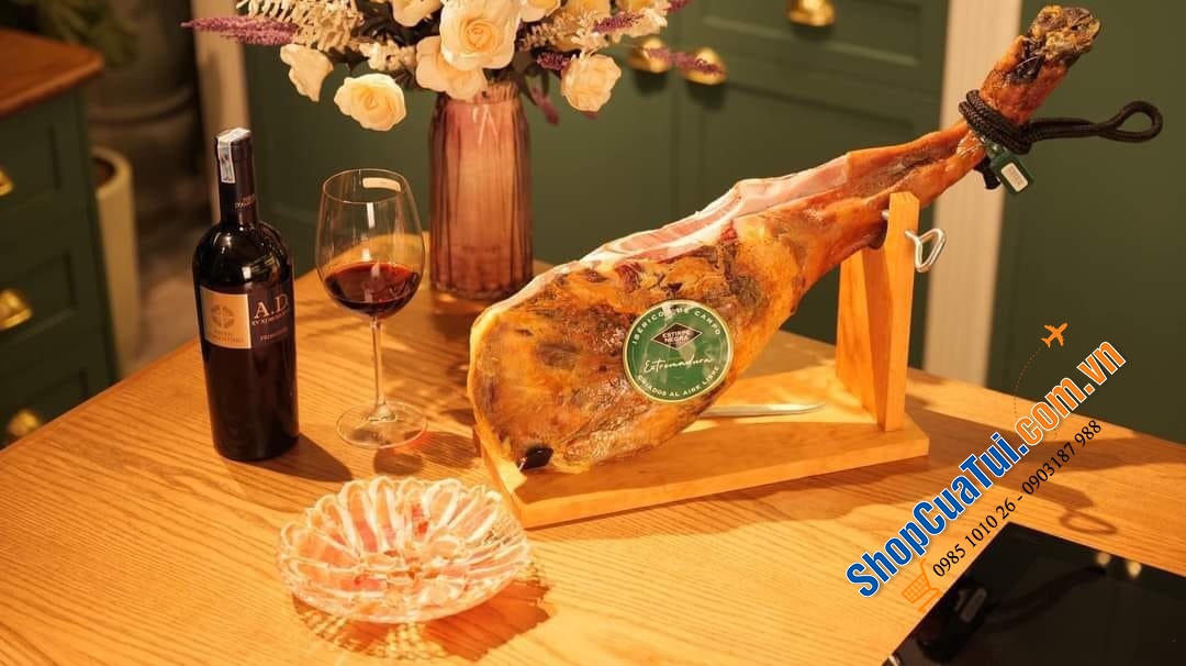 Đùi Lợn (Heo) muối jamon Estirpe Negra Paleta C.Campo IB + Jam + Cuch NL 50% Raza iberica 4,1kg