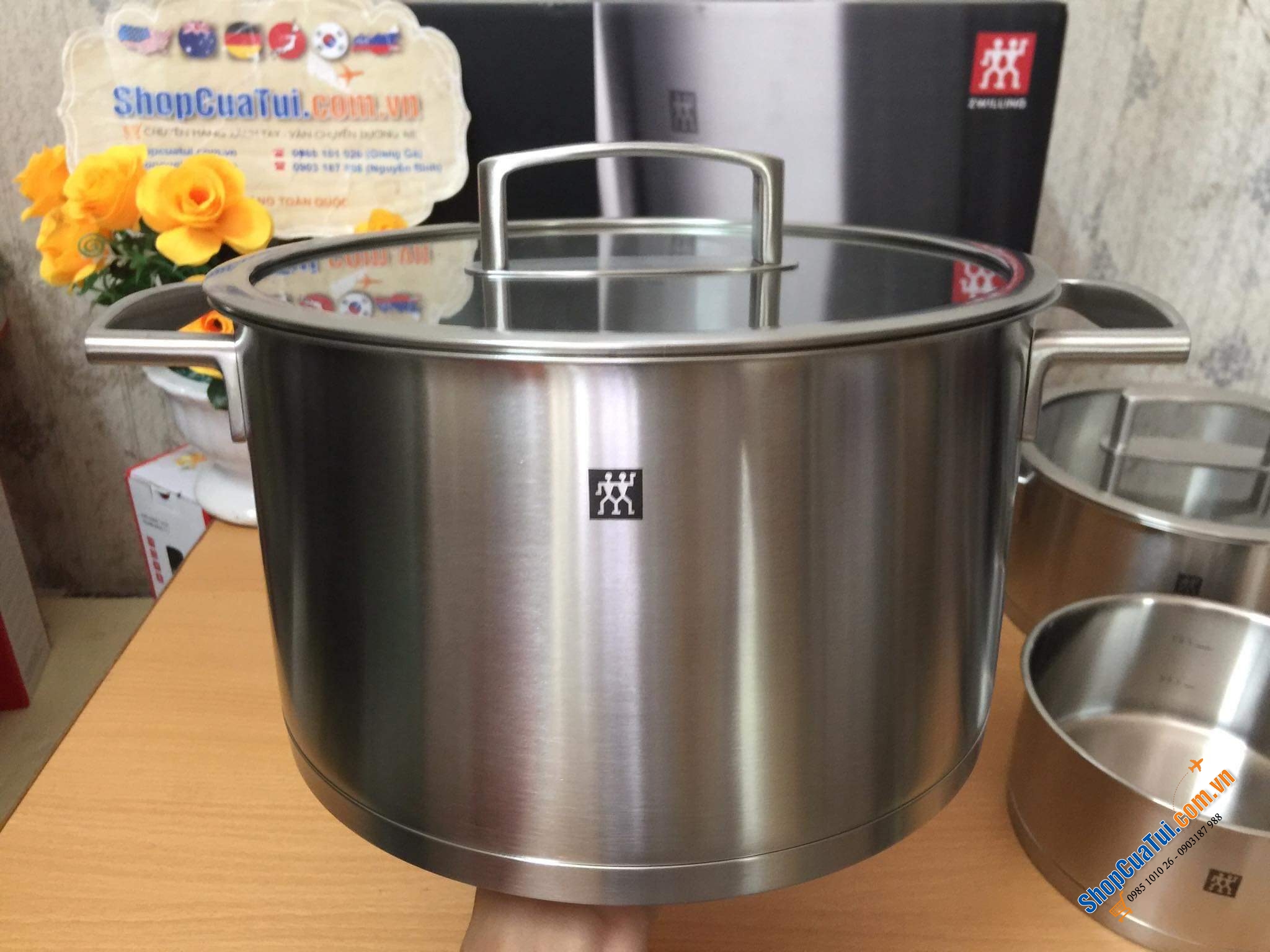 BỘ NỒI ZWLLING VITANITY 4 MÓN phù hợp với mọi loại bếp, kèn chảo tiện dụng