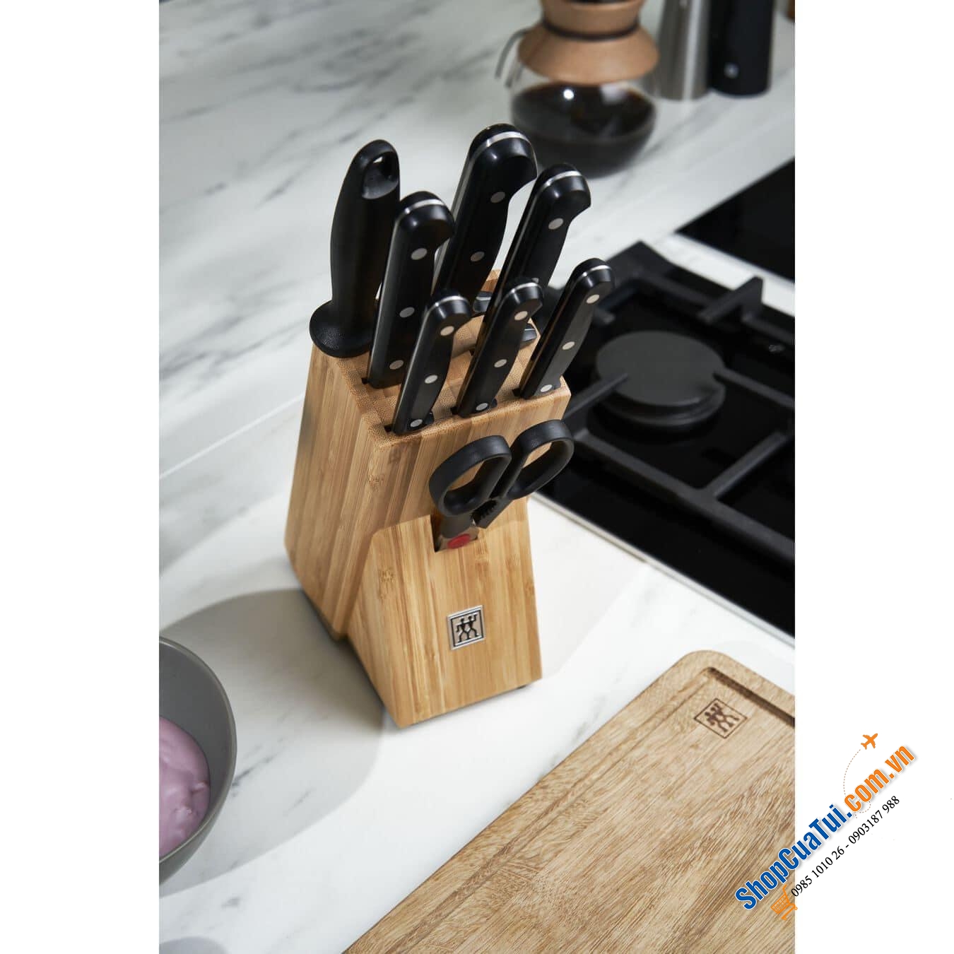 BỘ DAO ZWILLING TWIN CHEF 2 GỒM 9 MÓN