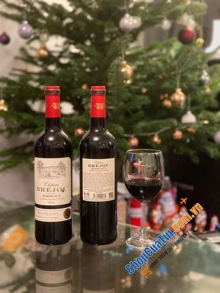 Rượu vang đỏ chát Château Bréjou Bordeaux 14,5%Dòng cao cấp 2019 (Bill mua Đức, Made in France)