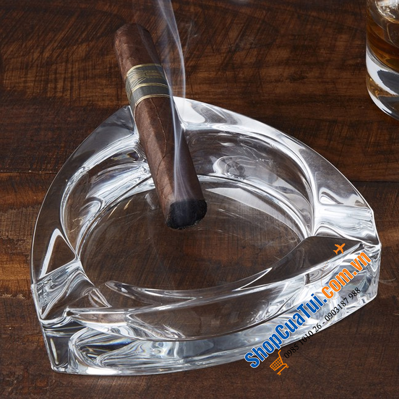 Gạt Tàn Nachtmann Cigar 52815 Zigarrenascher Dreieckig gần giống hình tam giác, phù hợp xì gà, thuốc lá,...