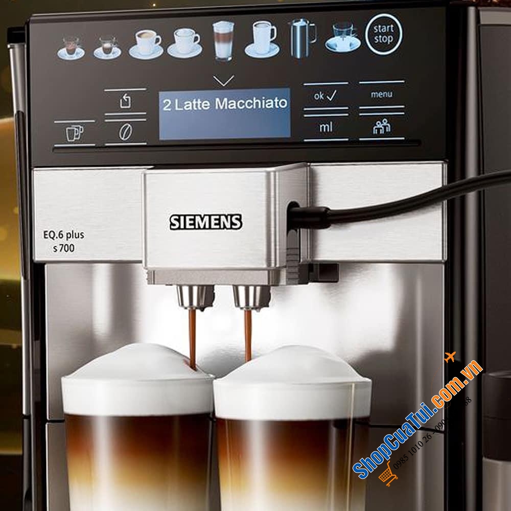 Máy pha cafe tự động Siemens EQ.6 plus s700 TE657M03DE  - Máy Pha Cà Phê Hoàn Toàn Tự Động Siemens EQ.6 Plus S700 TE657503DE