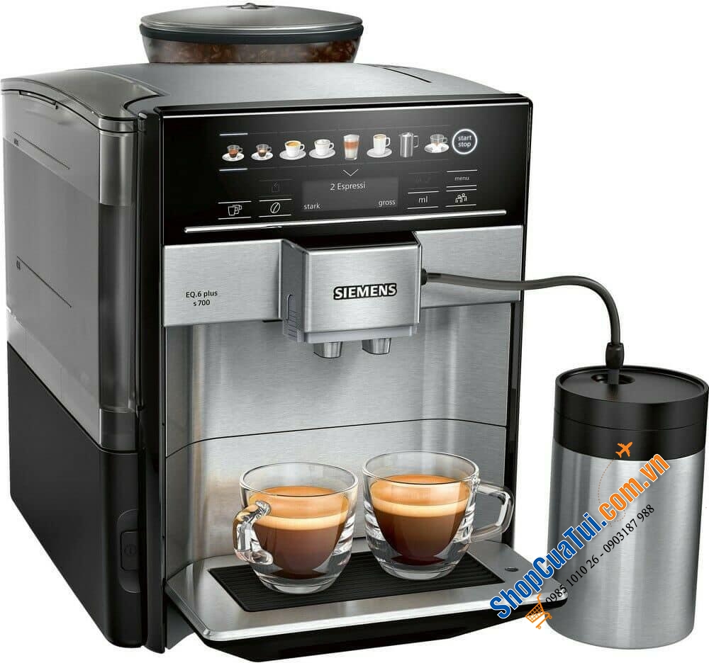 Máy pha cafe tự động Siemens EQ.6 plus s700 TE657M03DE  - Máy Pha Cà Phê Hoàn Toàn Tự Động Siemens EQ.6 Plus S700 TE657503DE