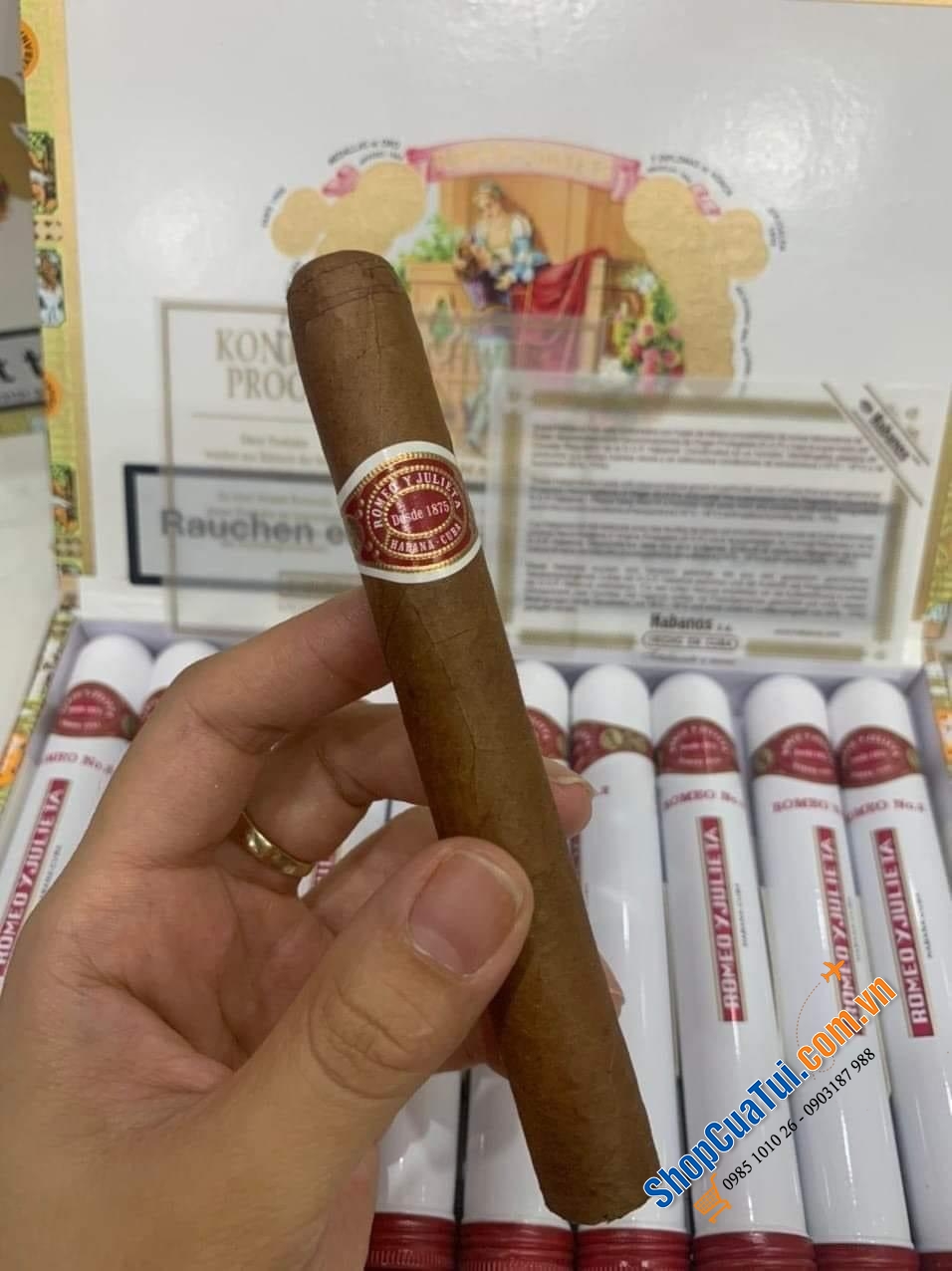 Xì gà Romeo Y Julieta Romeo No.2 Tubos – Hộp 25 điếu