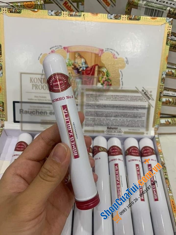 Xì gà Romeo Y Julieta Romeo No.2 Tubos – Hộp 25 điếu