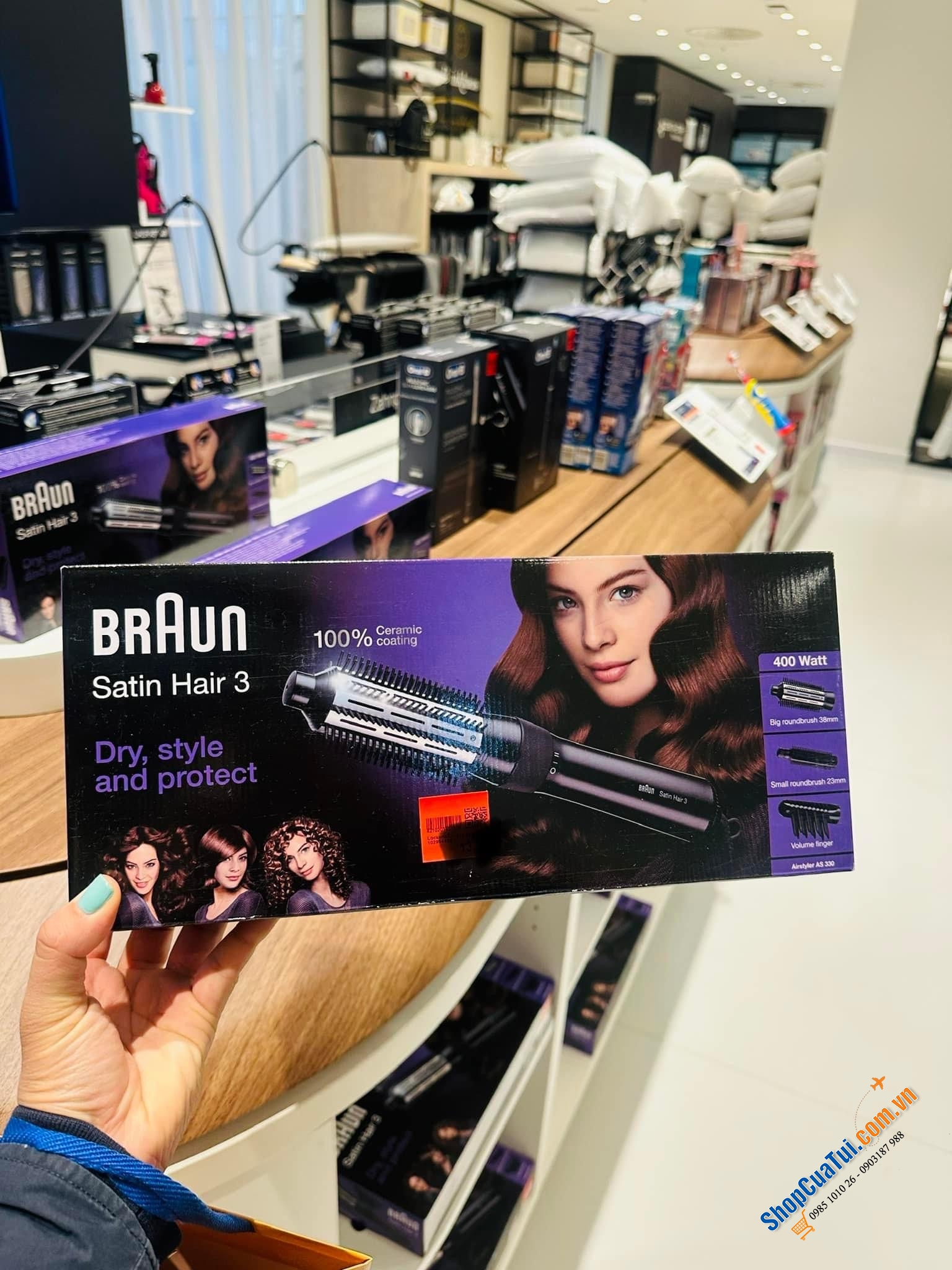 MÁY SẤY TẠO KIỂU TÓC - BRAUN SATIN HAIR 3 AS330.