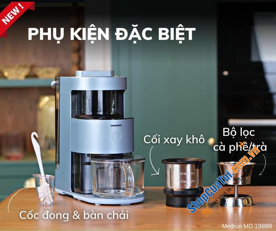 MÁY XAY SỮA HẠT MEDION MD19888 - SIÊU PHẨM CAO CẤP DÀNH CHO TÍN ĐỒ CỦA SỮA HẠT