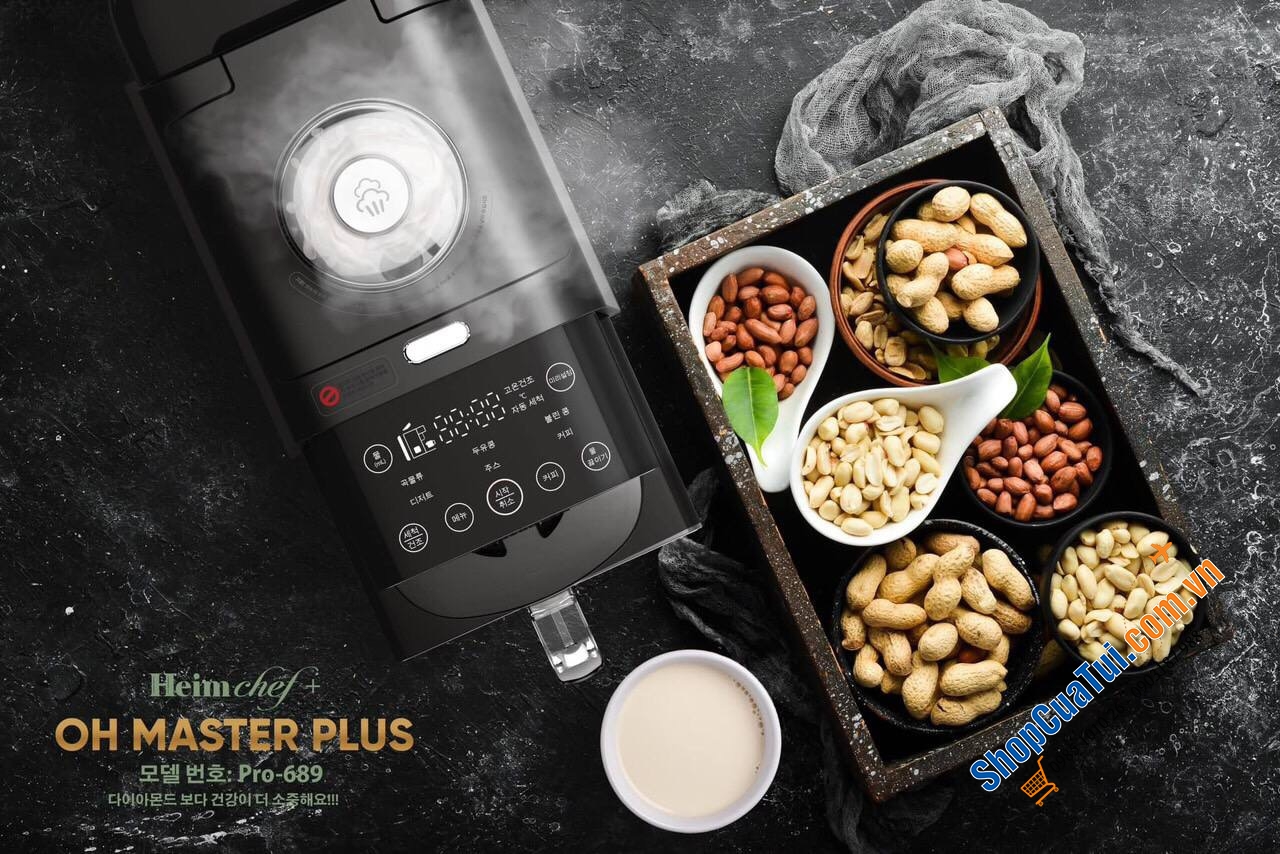 Máy làm sữa hạt Heimchef “Oh Master” Plus Pro-689, là phiên bản nâng cấp với công suất mạnh mẽ hơn của model Pro-688