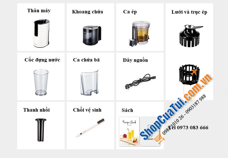 MÁY ÉP CHẬM HUROM H400 cho nước ép đậm đà hơn, trong hơn với phương pháp ly tâm giữ nguyên các  dưỡng chất tự nhiên