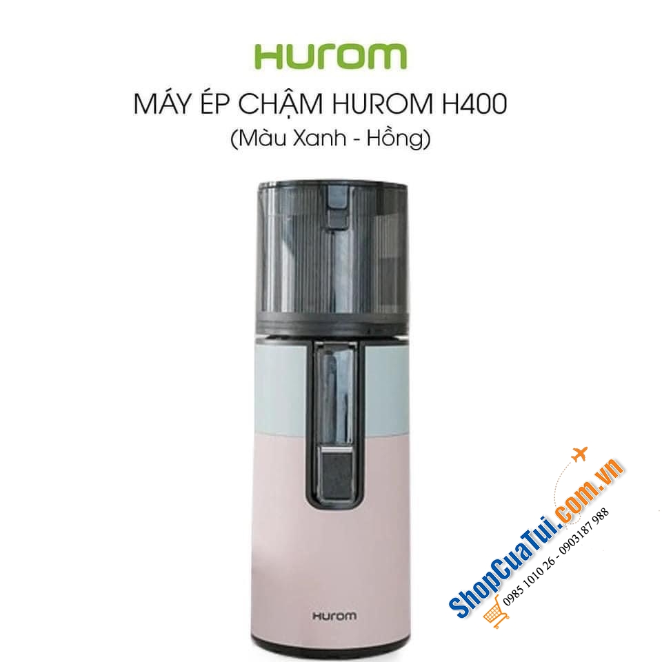 MÁY ÉP CHẬM HUROM H400 cho nước ép đậm đà hơn, trong hơn với phương pháp ly tâm giữ nguyên các  dưỡng chất tự nhiên