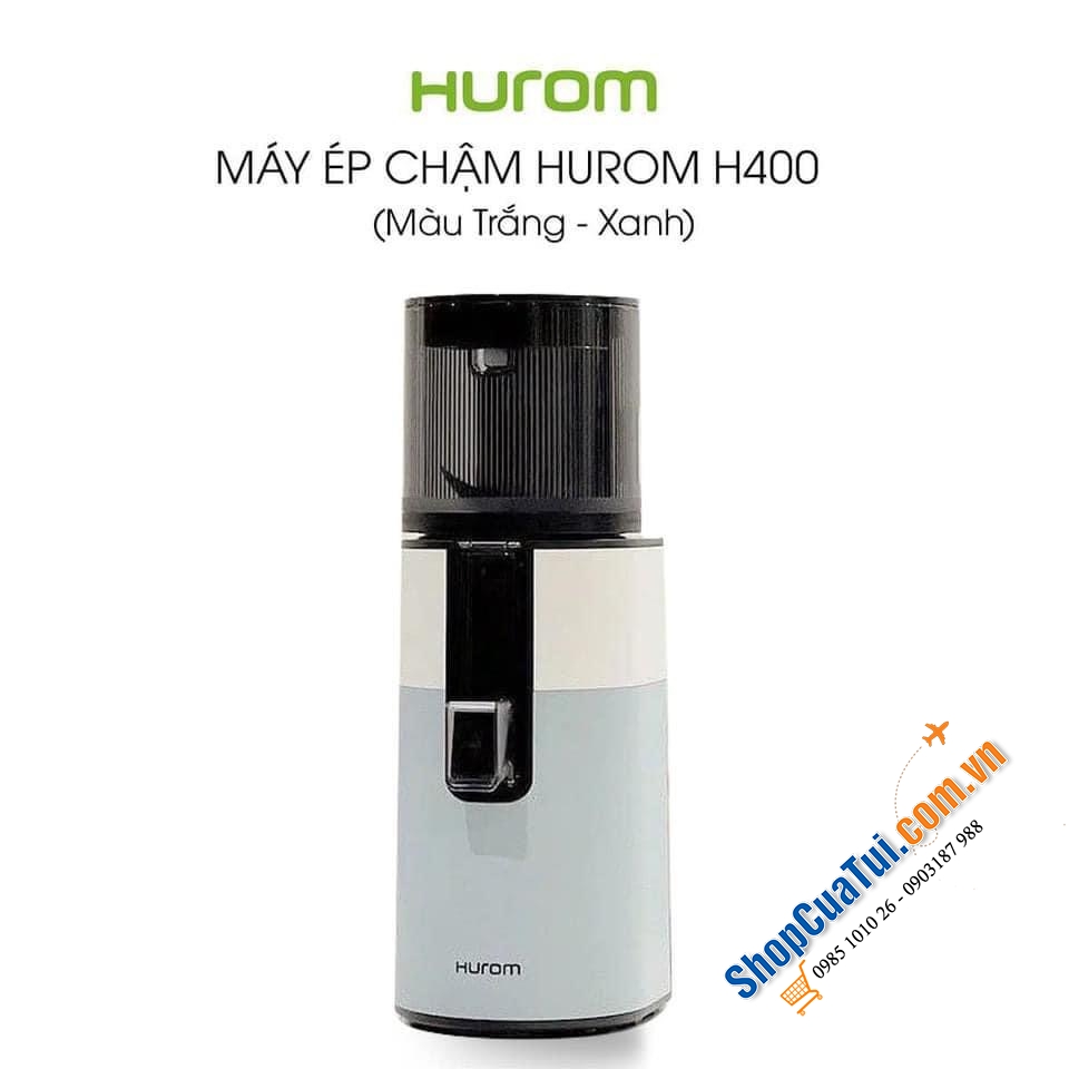 MÁY ÉP CHẬM HUROM H400 cho nước ép đậm đà hơn, trong hơn với phương pháp ly tâm giữ nguyên các  dưỡng chất tự nhiên