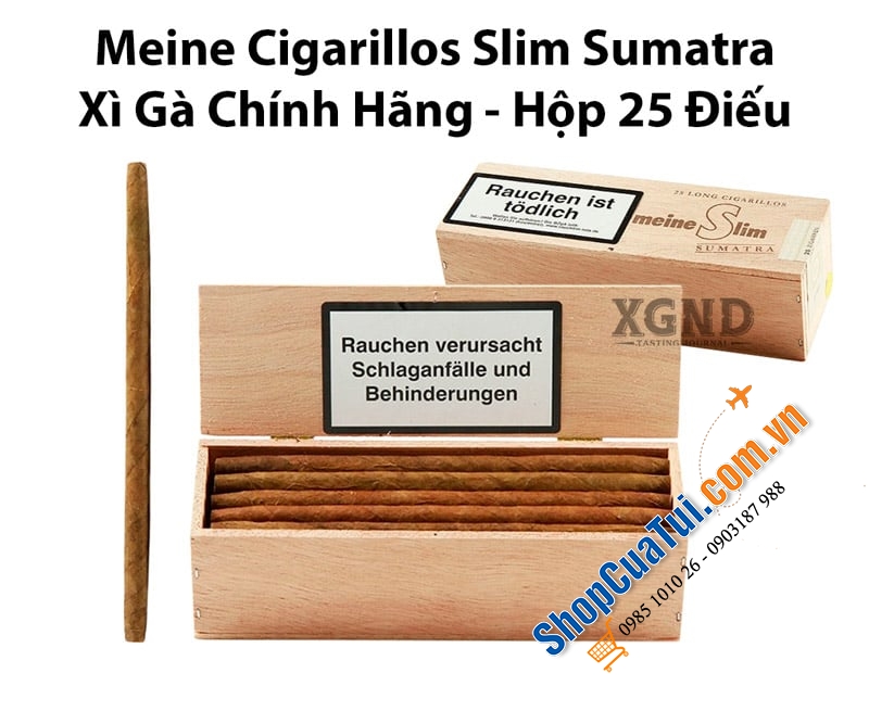 Xì Gà Mini Chính Hãng Meine  Slim Brasil 25 điều - Cigar cho tất cả mọi người