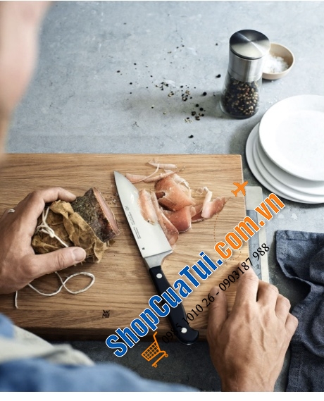 BỘ DAO 6 MÓN WMF PLUS PERFORMANCE CUT - MADE IN GERMANY - Cực kỳ tiện dụng có đủ cả mài, kéo, dao thái, dao chặt