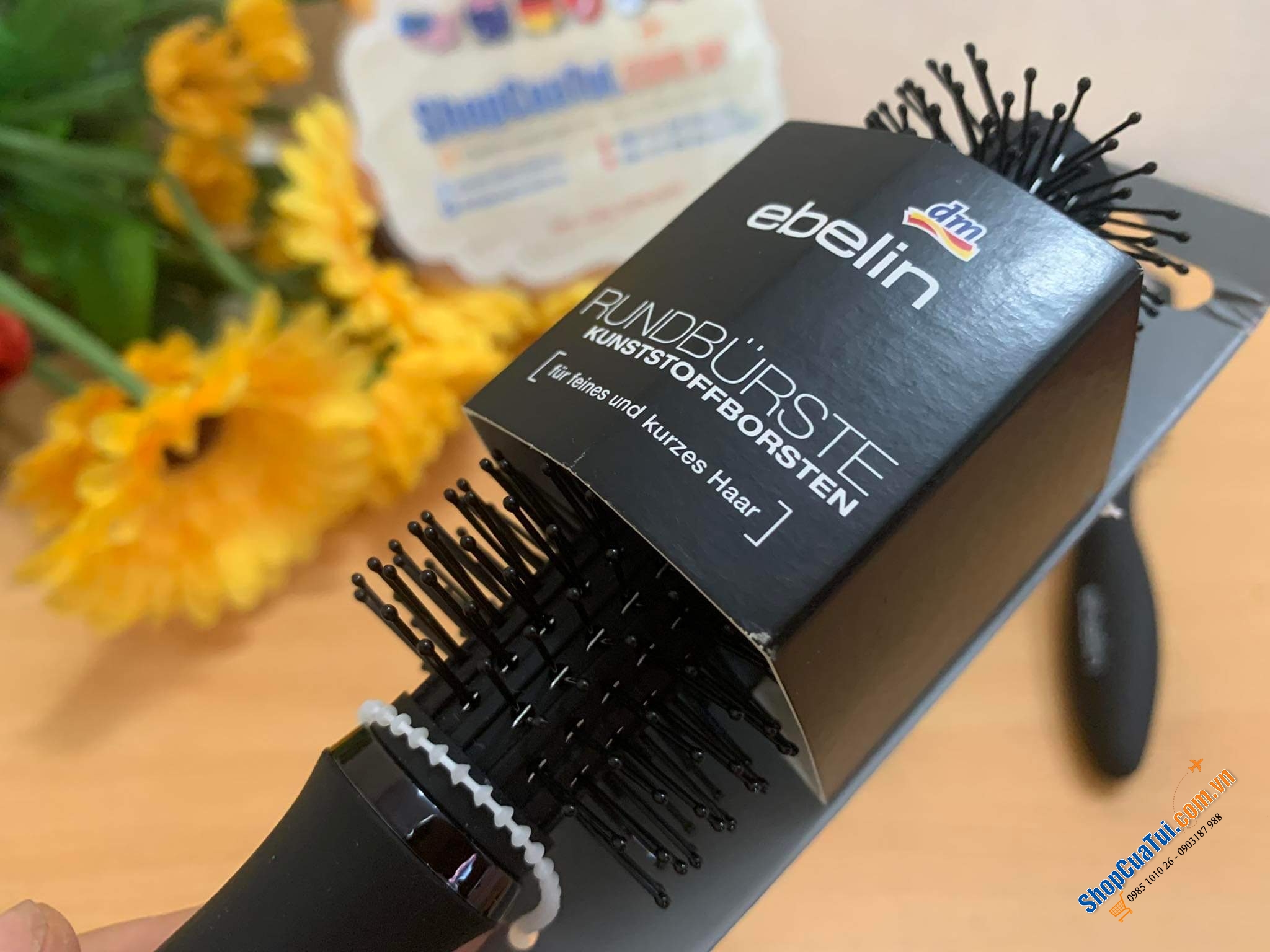 LƯỢC TRÒN SẤY TÓC TẠO KIỂU EBELIN RUNDBÜRSTE, hạn chế rụng tóc tối thiểu