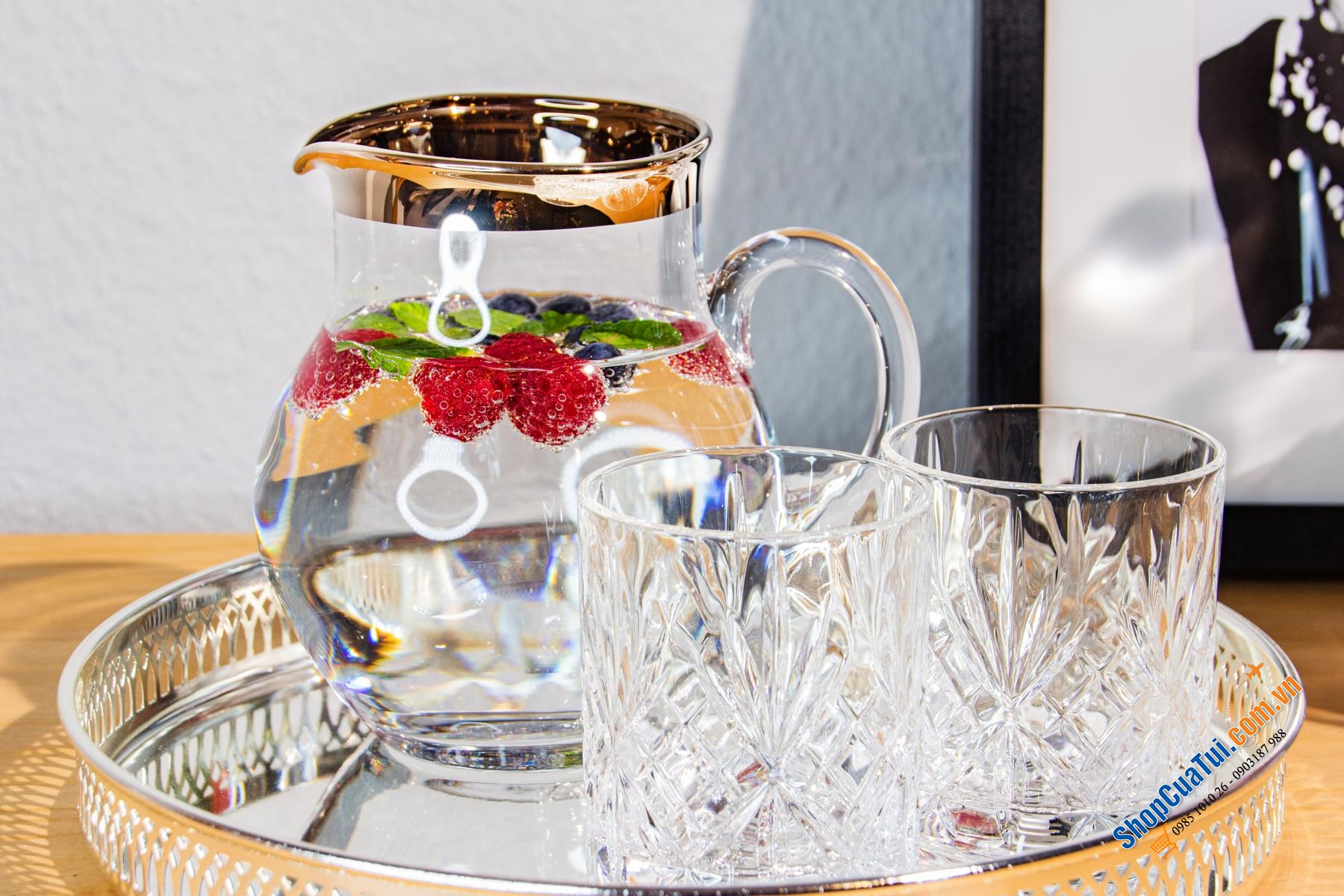 Bình đựng nước pha lê Edzard Olivia size 1 Lít